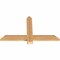 Ekena Millwork Eugene Smooth Timber Gable Bracket, Western Red Cedar, 36"W x 21"H x 1 1/2"D x 3 1/2"F, 14/12 Pitch GBW036X21X0204EUG00SWR - alternate 5